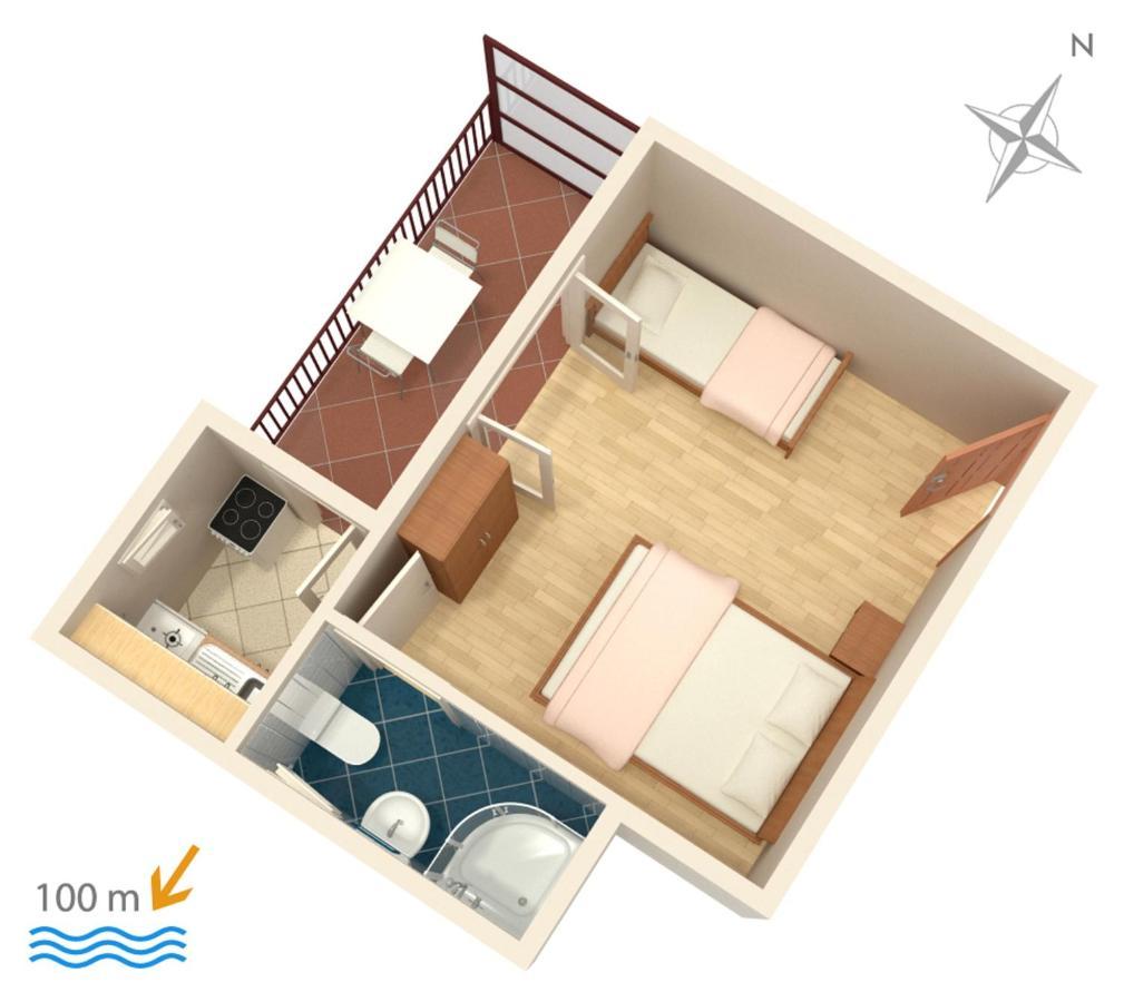 Apartments By The Sea Podaca, Makarska - 515 エクステリア 写真