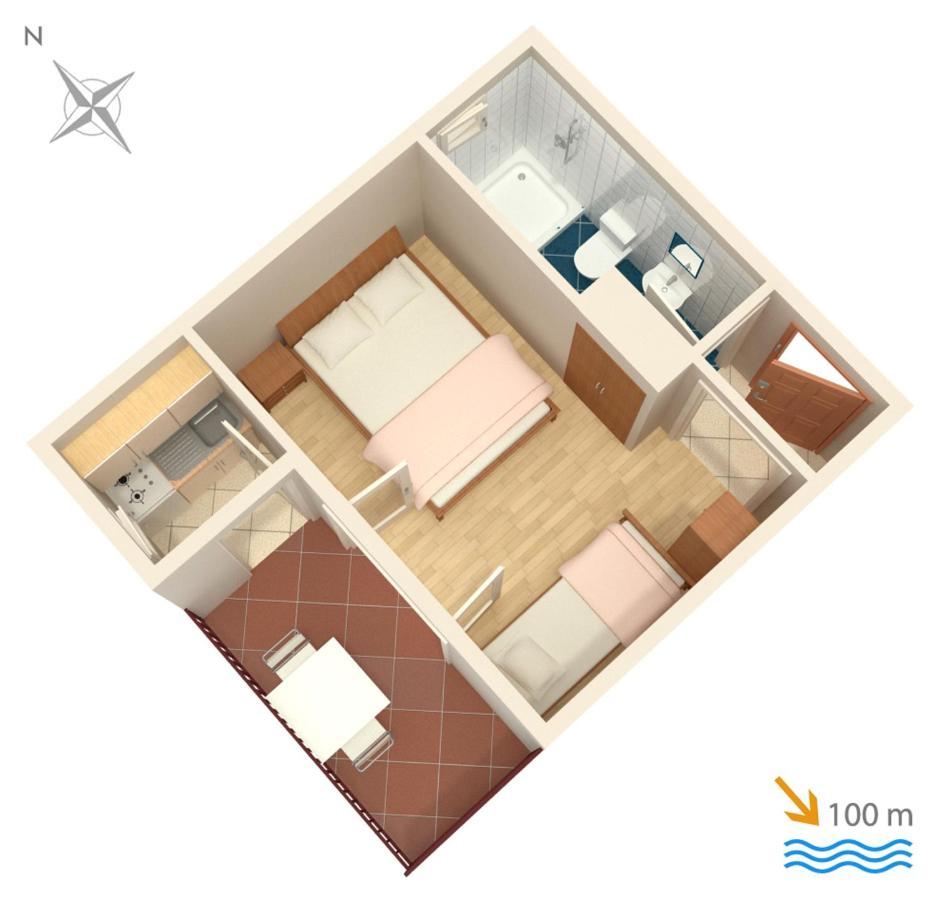 Apartments By The Sea Podaca, Makarska - 515 エクステリア 写真
